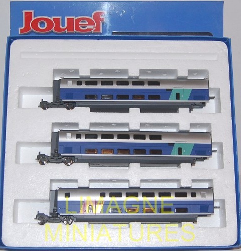 D20-16 JOUEF COFFRET VOITURES TGV DUPLEX