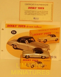 b33 8 dinky toys atlas mercedes benz 190 sl ref 526