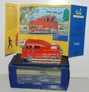 b35 220 tintin atlas camion dennis f101 pompier 1955 l ile noire 2 118 042