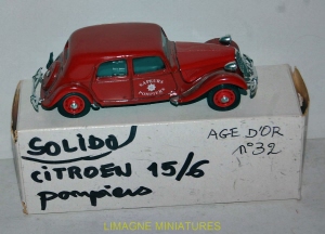 b35 366 solido citroen traction 15 six pompiers 1939 ref 32