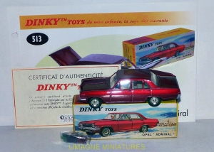 b38 92 dinky toys atlas opel admiral ref 513