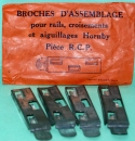 e1 37 HORNBY 4 AGRAPHES POUR LIAISON DELEMENTS DE RAILS