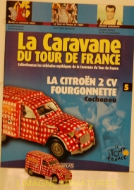 f7 76 norev atlas citroen 2cv cochonou tour de france numero 5