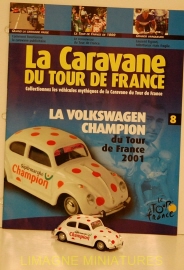 f7 79 norev atlas volkswagen coccinelle 1300 champion tour de france 2001 numero 8