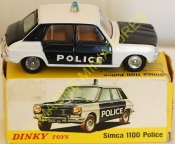 g16 5 dinky toys simca 1100 police cote droit