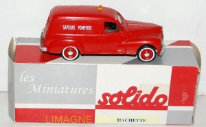 g18 134 solido hachette peugeot 203 fourgonnette pompiers num 76