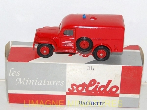 g18 141 solido hachette dodge wc 54 fourgonnette pompiers num 34