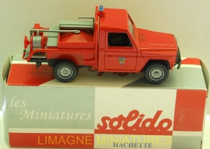 g18 162 solido hachette peugeot p4 pick up picot  pompiers num 118