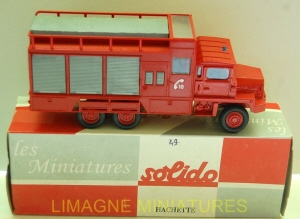 g18 171 solido hachette berliet gbc kt 6x6 fourgon de depollution  pompiers num 49