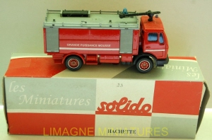 g18 173 solido hachette mercedes benz lp 1217 lance mousse pompiers num 23