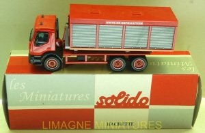 g18 178 solido hachette renault prenium  porte berce citerne unite de depollution pompiers num 135