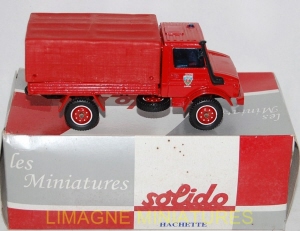 g18 198 solido hachette mercdes unimog  pompiers num 98