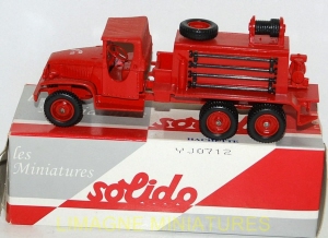 g18 206 solido hachette gmc 6x6 cckw 353 a cabine torpedo  pompiers num 85