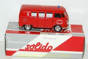 g18 207 solido hachette volkswagen combi ambulance   pompiers num 91