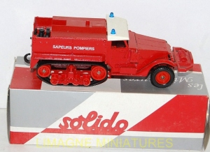 g18 214 solido hachette half track m3 a chenilles feux de forets   pompiers num 92