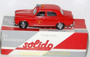 g18 237 solido hachette  peugeot 403 pompiers num 93