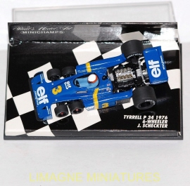 s8 58 minichamps tyrrell p 34 6 wheeler 1976 jody scheckter 430760003