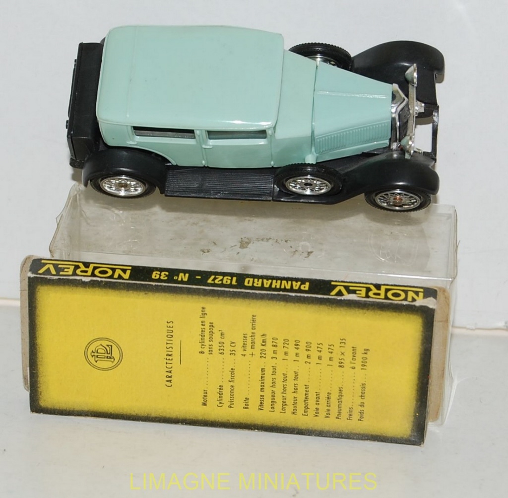 AU JOUET PARISIEN: Norev Modèle n° 39 Panhard 35cv 1927